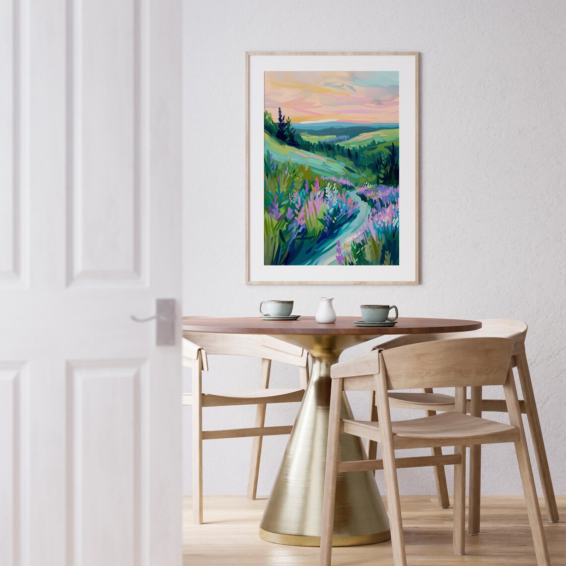 Colorful Landscape Abstract Painting, Art Print - Image 4