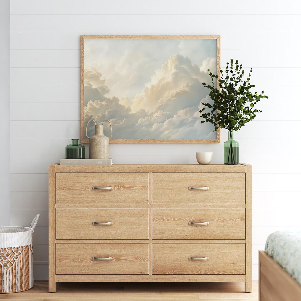Clouds Painting, Minimalist Sky Art - Image 2