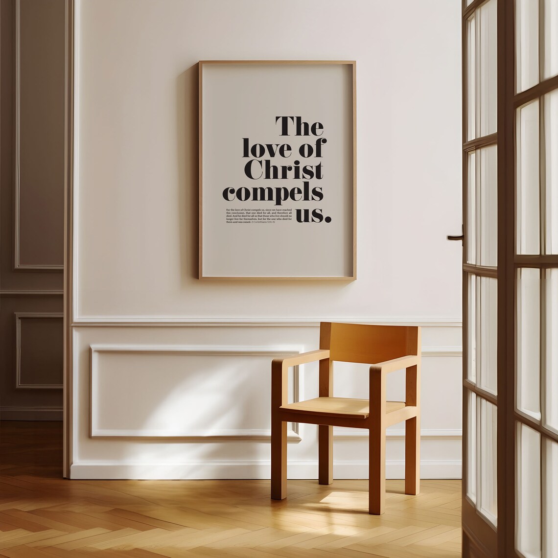 2 Corinthians 5:14 Scripture Art Print, Minimalist - Image 6