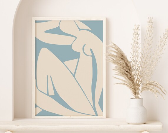 Henri Matisse Blue Nude Cut Out Abstract Figure Artwork Poster