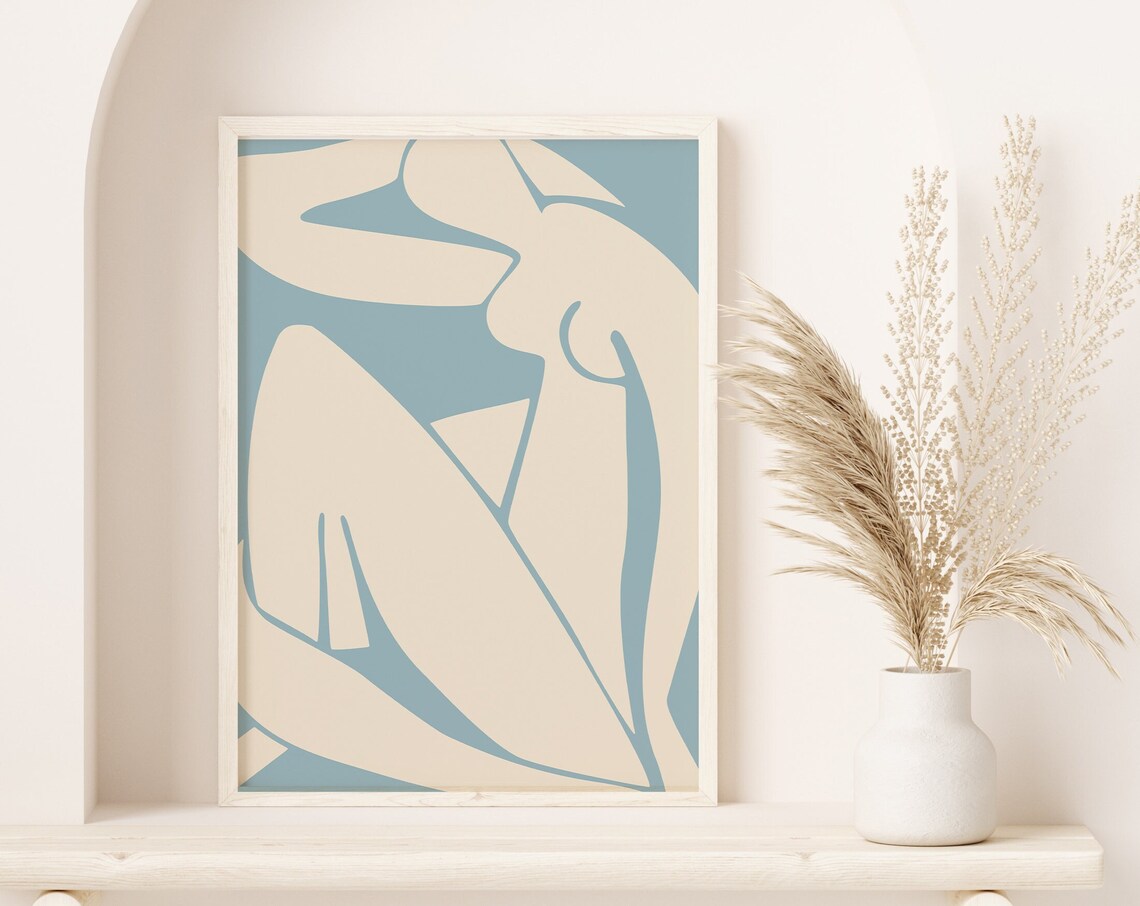 Henri Matisse Blue Nude Cut Out Abstract Figure Artwork Poster