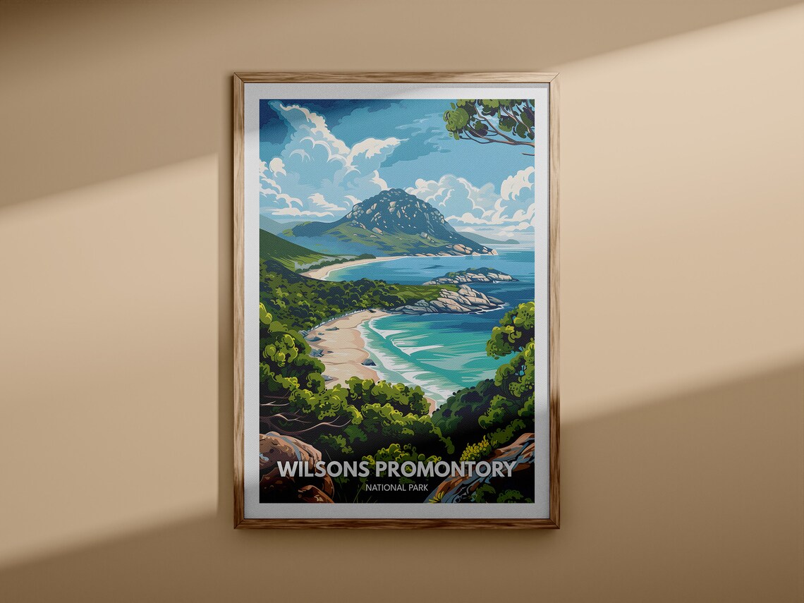 Wilsons Promontory National Park Victoria Australia Coast Travel Poster - Image 3