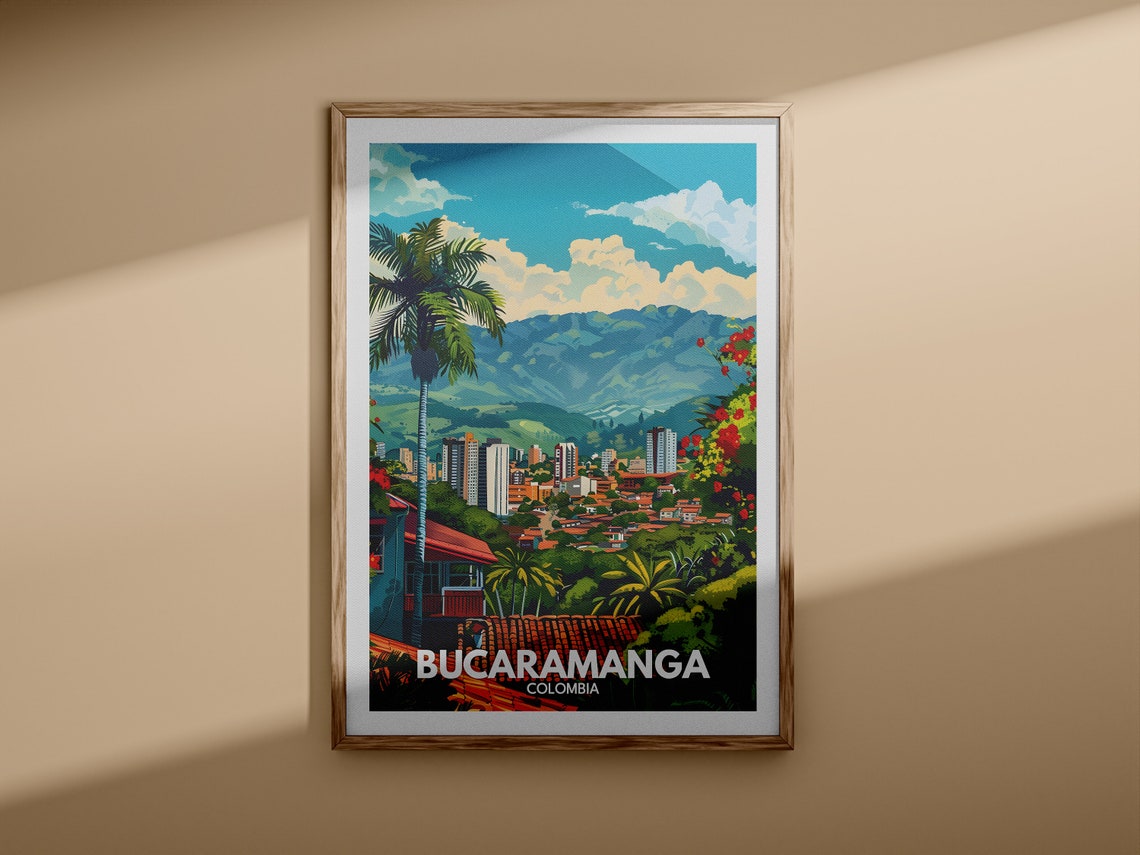 Bucaramanga Print Bucaramanga Travel Poster Colombia Wall Art Print Colombia Home Decor Travel Wall Art Decor Unique City Poster - Image 3