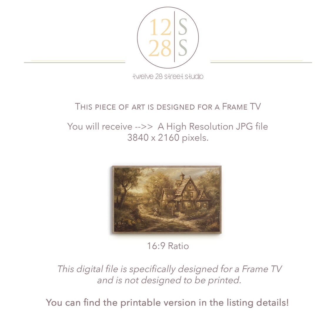Frame Tv Art Irish Cottage St Patricks Tv Art Vintage Tv Art Farmhouse Decor St Pattys Day Tv Art Vintage St Patricks - Image 2
