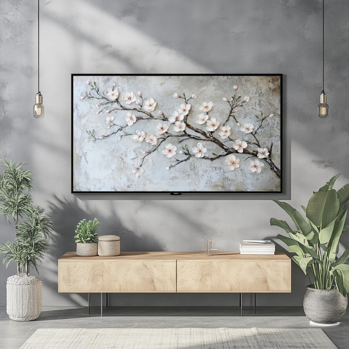 Vintage Spring Cherry Blossom Botanical Art Print - Image 2