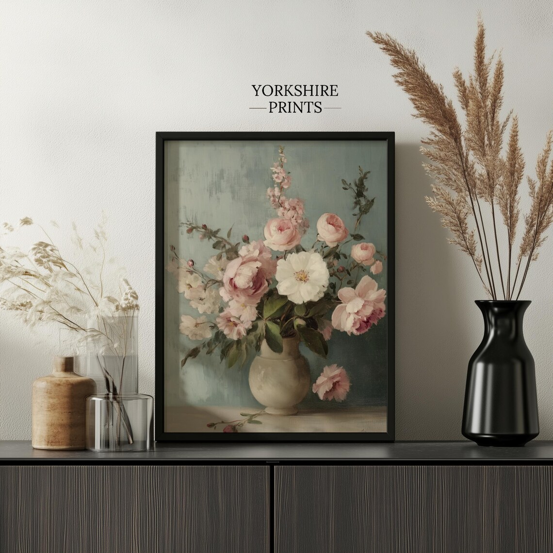 Vintage Flower Print, French Country Art Print - Image 2