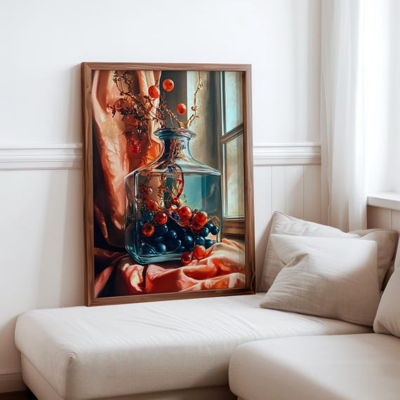 Audrey Flack Inspired Art Photorealism Poster Elegant Wall Art Surrealism Inspired Poster Unique Gift Idea Geometric Abstraction