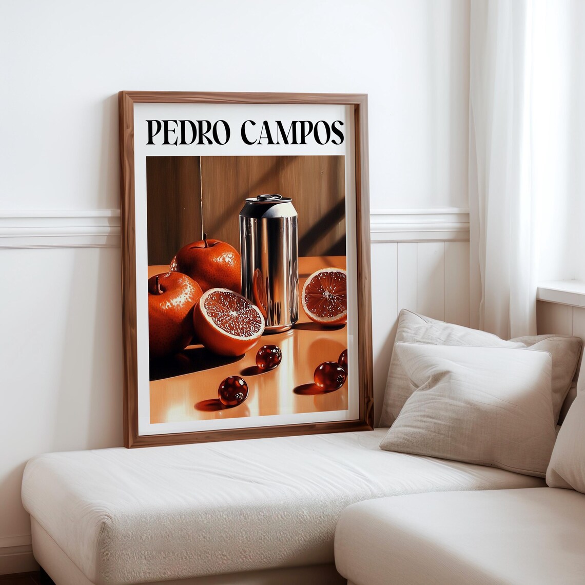 Pedro Campos Inspired Photorealism Print Hyperrealistic Object Posters Modern Realism Wall Decor Realistic Soda Can Fruit Art Print