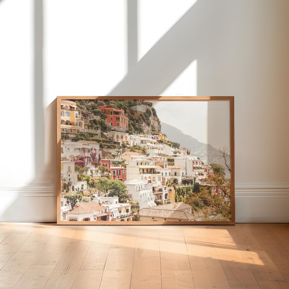 Positano Colorful Houses on the Cliffside Amalfi Coast Poster