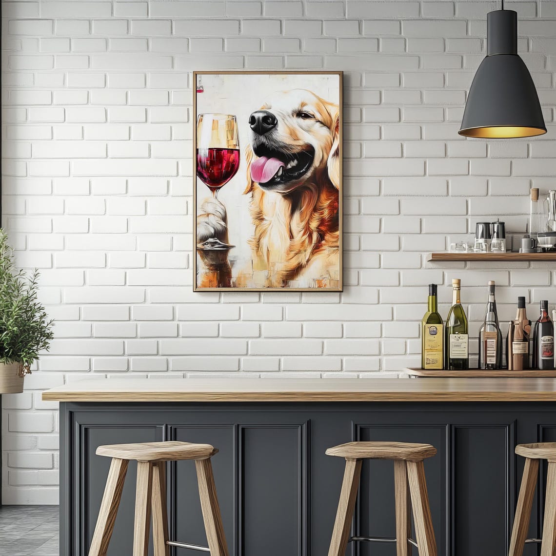 Dog Golden - Traditional Travel Poster - Image 2