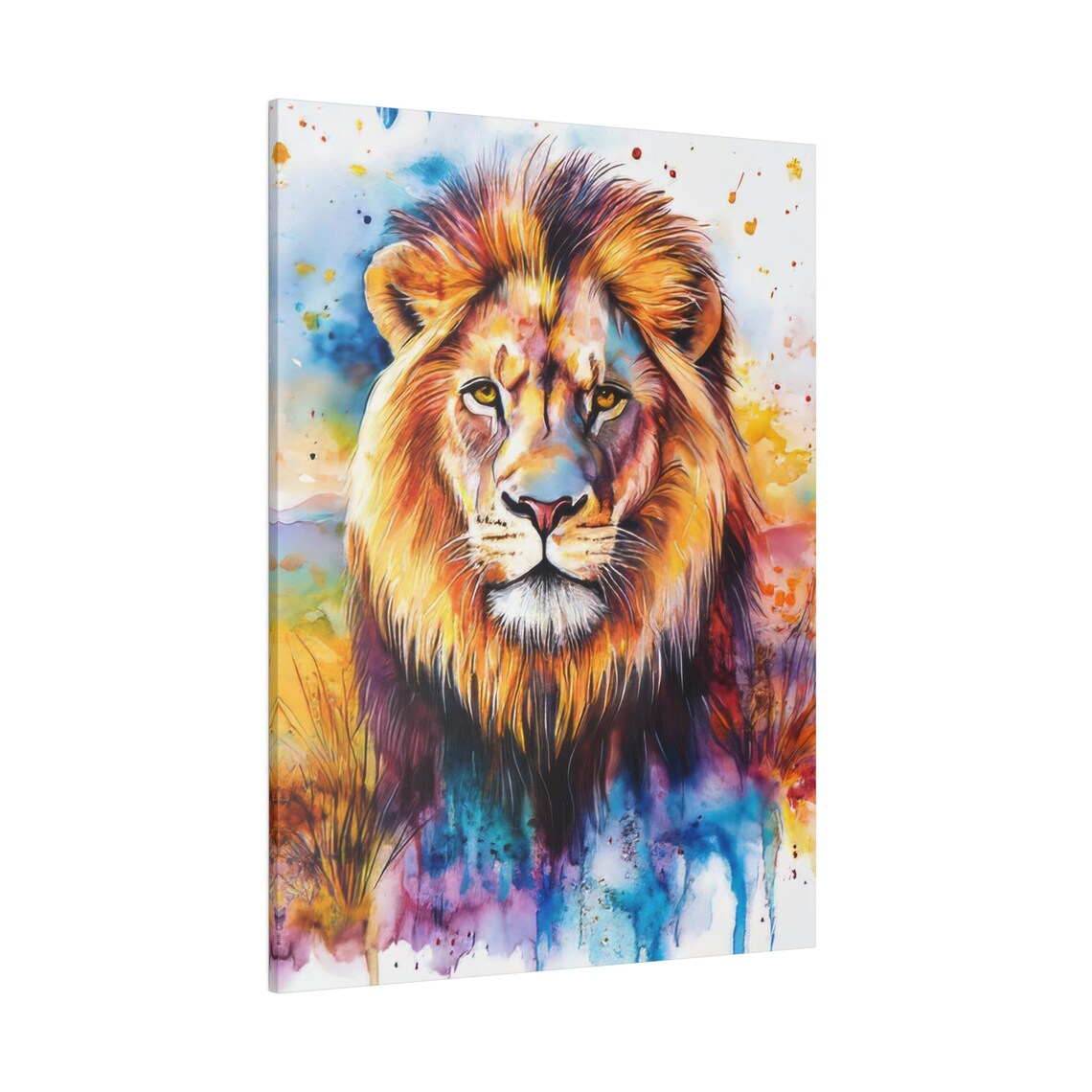 Lion Watercolor, Safari Nursery Wall Art - Image 3