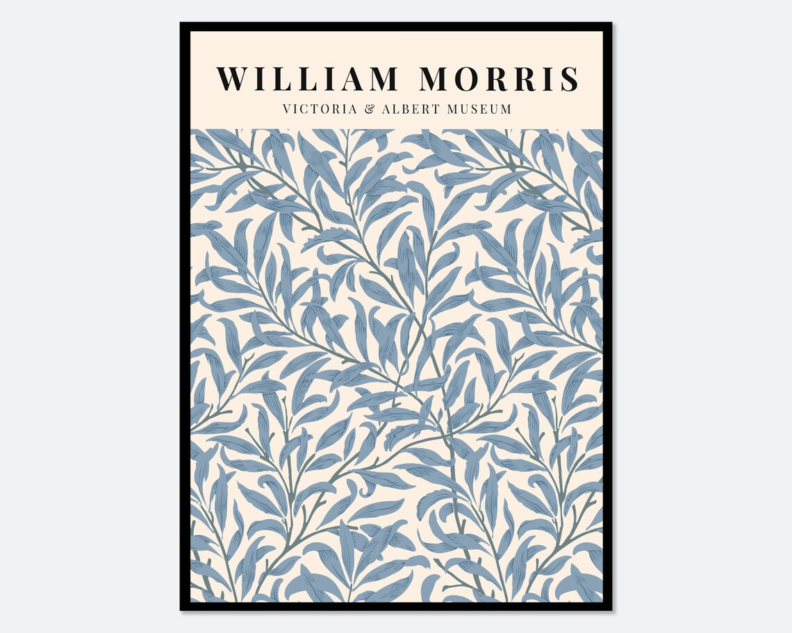 William Morris Blue Willow Bough Vintage Art Print