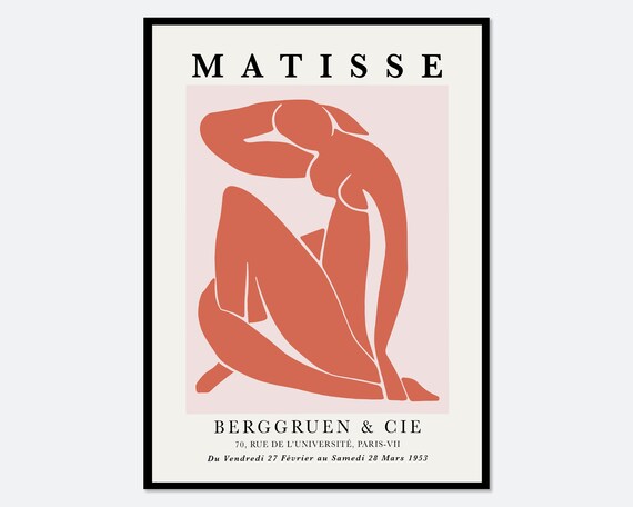 Henri Matisse Nu Bleu Vintage Poster Art Print