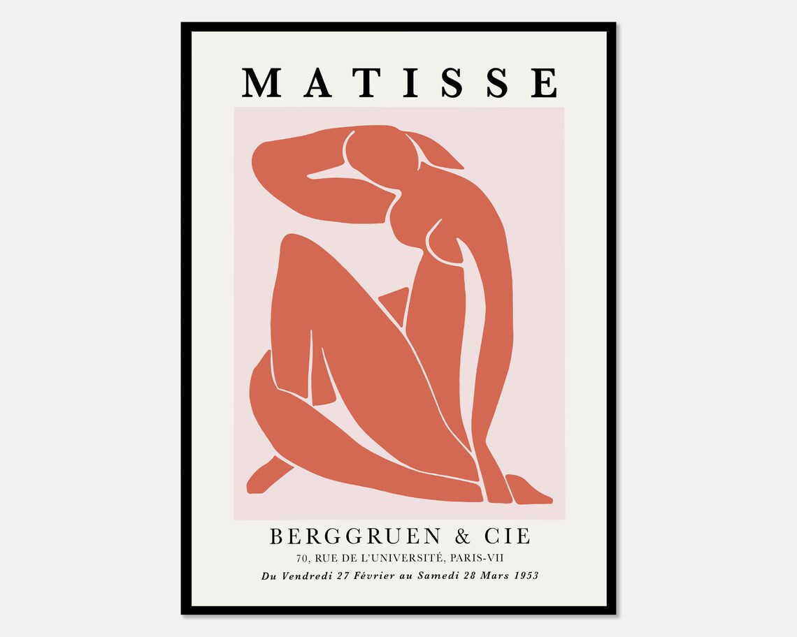 Henri Matisse Nu Bleu Vintage Poster Art Print