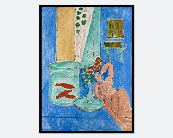 Matisse Print Matisse Poster Henri Matisse Art Print Matisse Goldfish And Sculpture Painting Vintage Poster Exhibition Poster M141