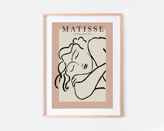 Henri Matisse Woman Line Art Vintage Art Print