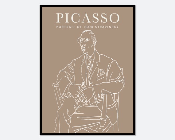 Picasso Portrait Of Igor Stravinsky Art Print