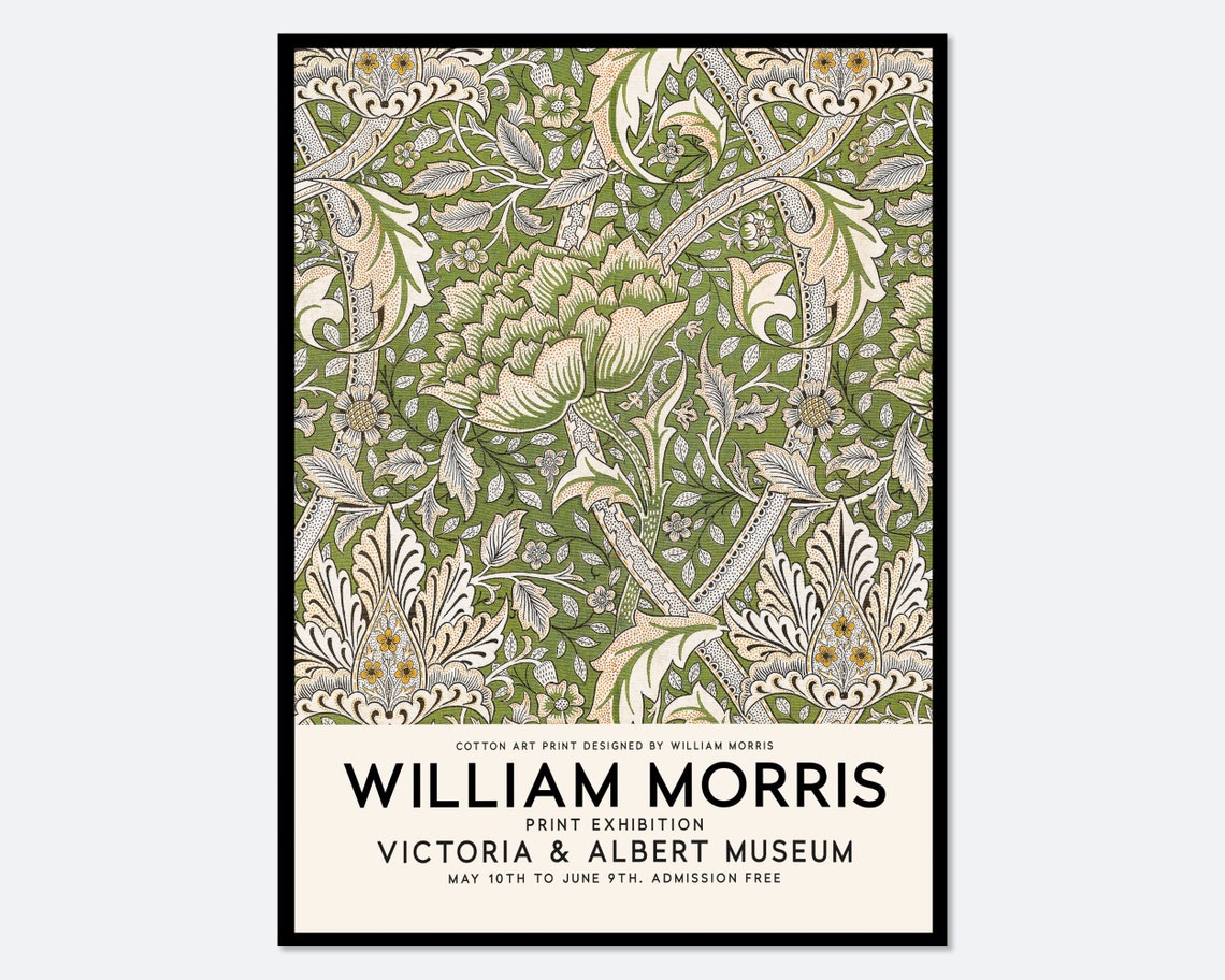 William Morris Windrush Victoria Albert Museum Exhibition Poster