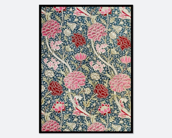 William Morris Cray Flowers Vintage Botanical Poster