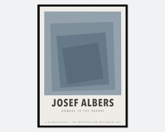 Josef Albers Squares, Mid Century Art Print