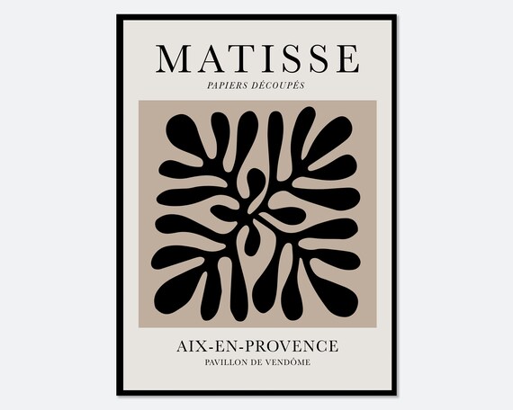 Matisse Cut Outs Vintage Botanical Poster Print