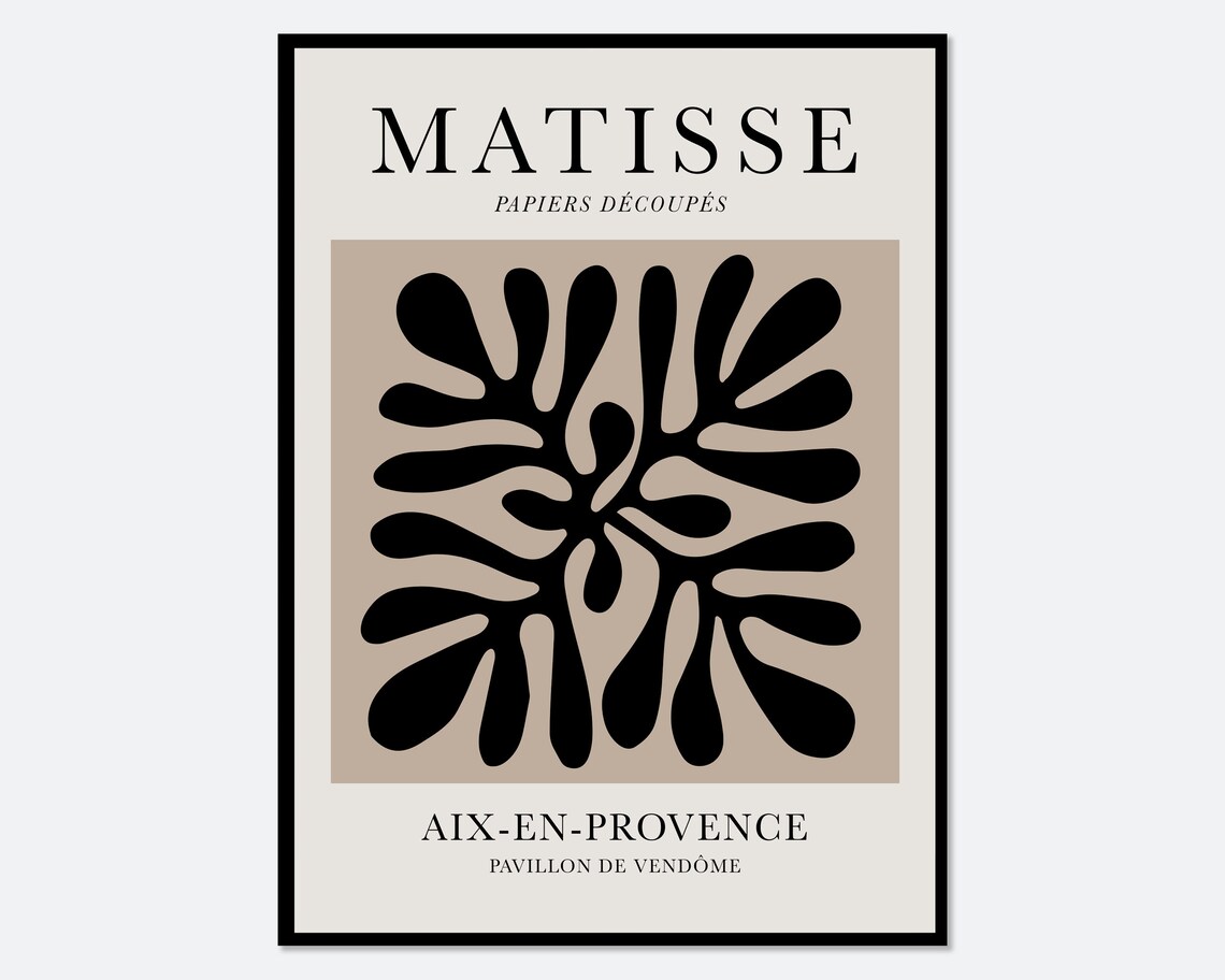 Matisse Cut Outs Vintage Botanical Poster Print