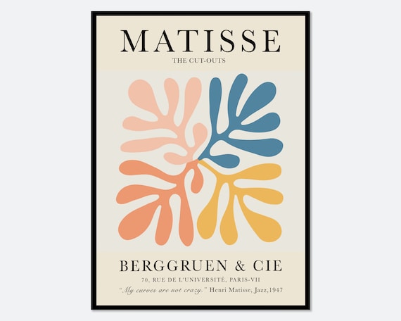 Henri Matisse Cut Outs Botanical Wall Art Print