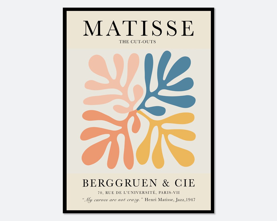 Henri Matisse Cut Outs Botanical Wall Art Print