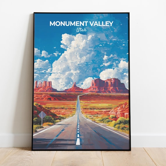 Monument Valley Travel Poster, Route 66 Southwest