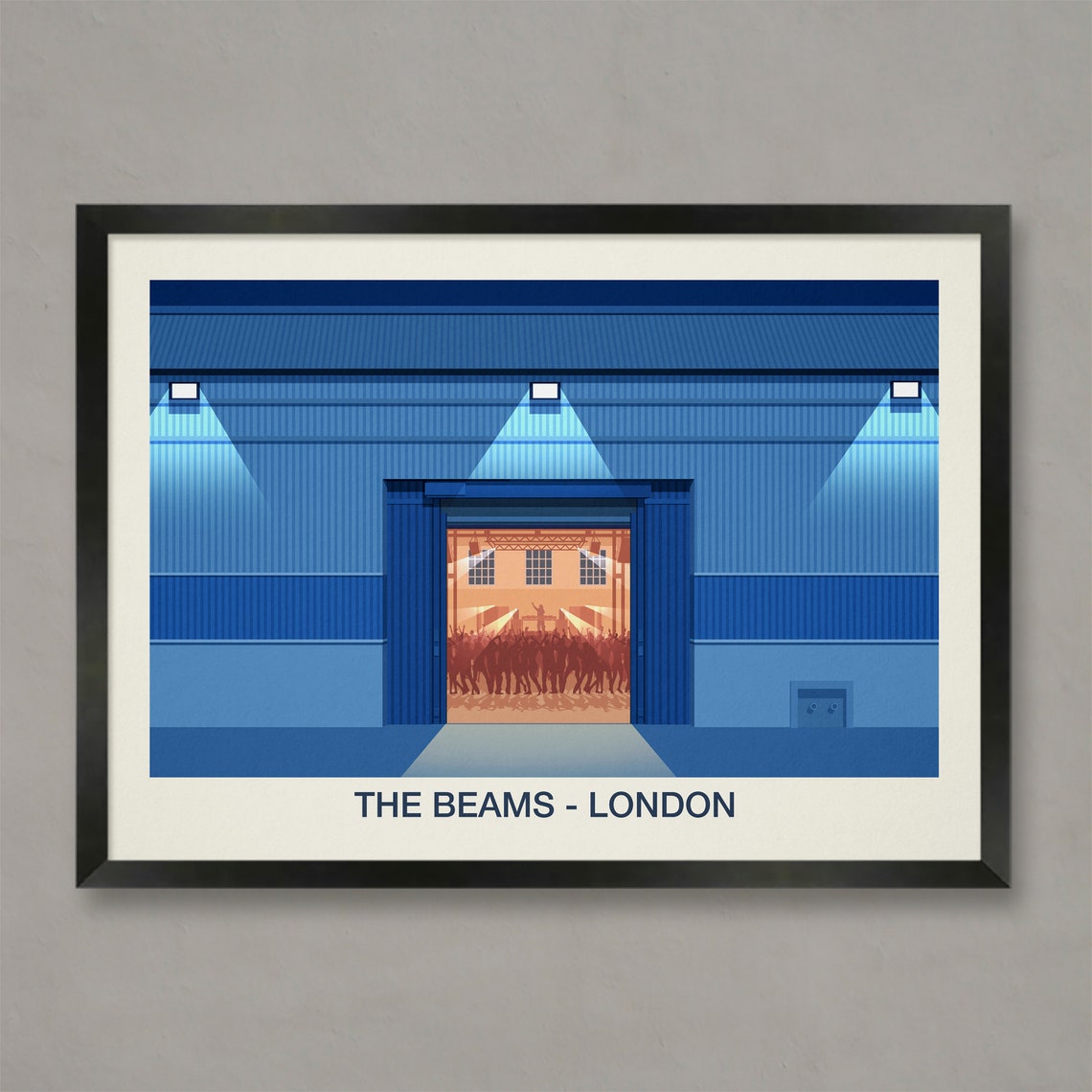 The Beams Venue Poster The Beams London Nightclub Print The Beams Music Venue Poster The Beams Venue Print The Beams Print
