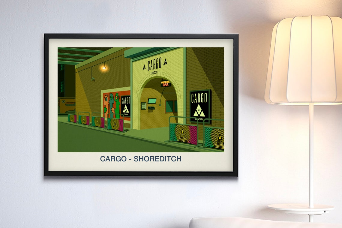 Cargo Shoreditch Nightclub Poster Brick Archway London Venue Art - Image 4
