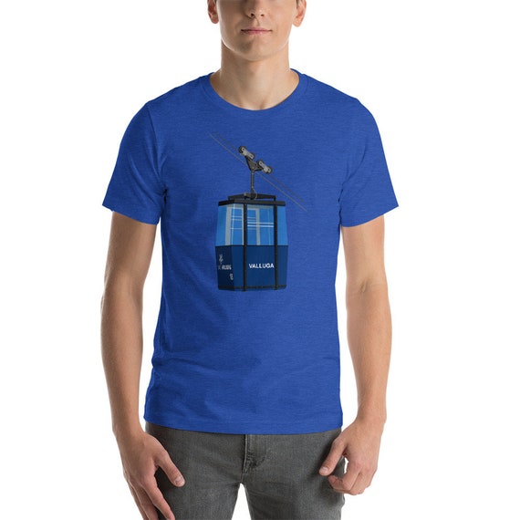Valluga Ski Gondola From The Resort Of St Anton In Austria Short Sleeve Unisex T Shirt