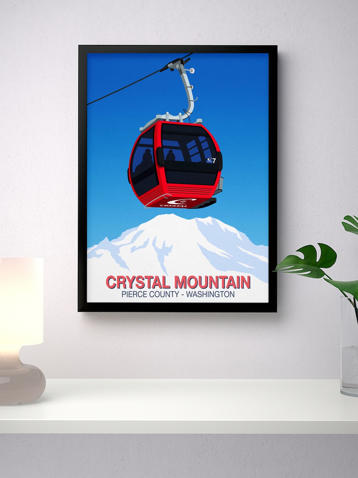 Crystal Mountain Ski Resort Poster Print - Image 2