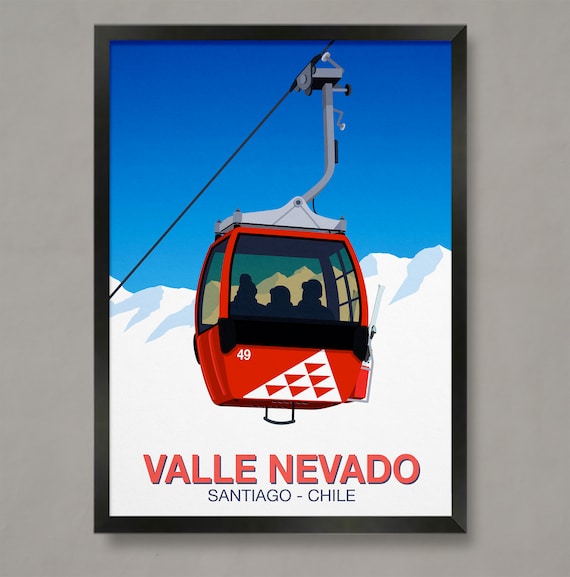 Valle Nevado Ski Resort Travel Poster