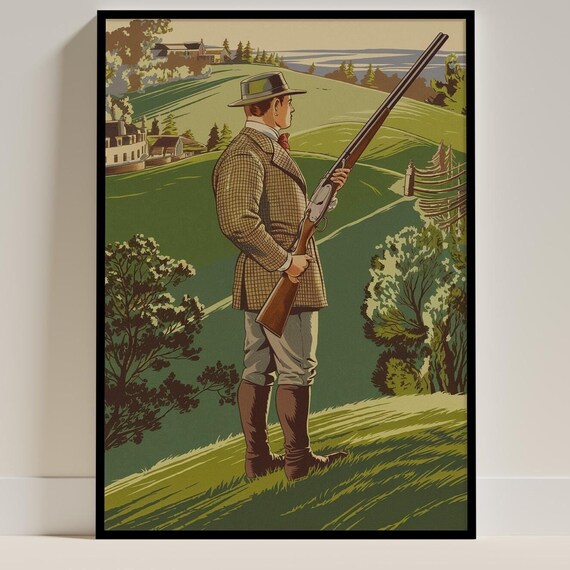 Classic British Huntsman, Vintage Sporting Poster