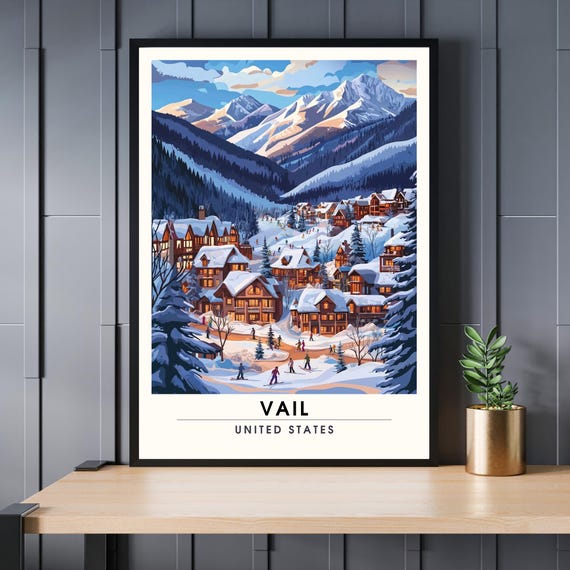 Vail Usa Poster Print Ski Colorado