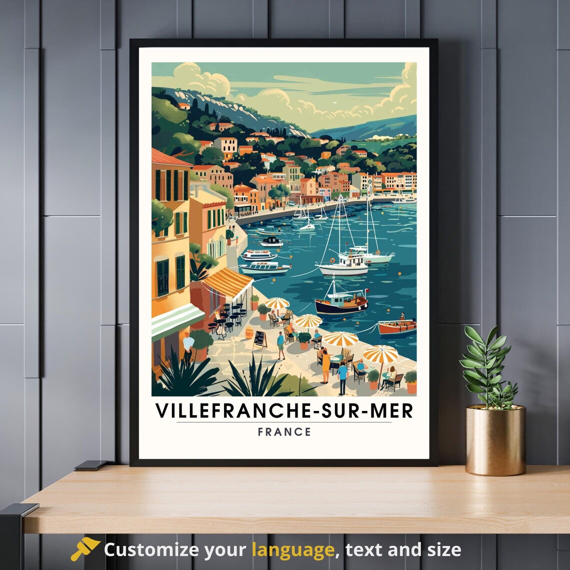 Villefranche-sur-Mer The Port Poster Print
