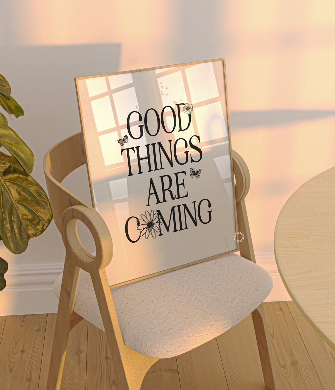 Good Things Are Coming Retro Art Print, Bedroom Decor