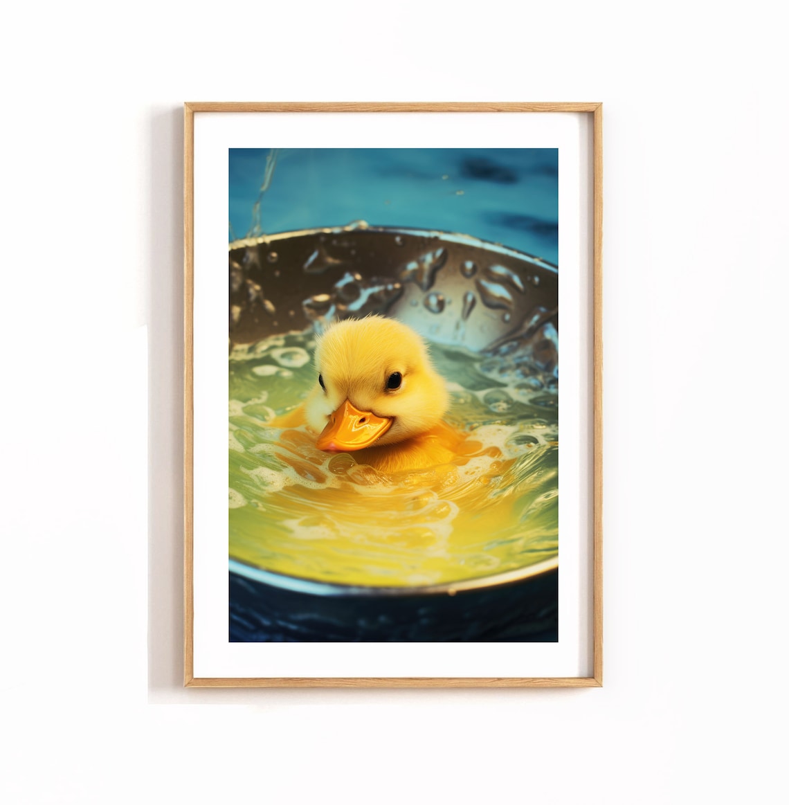 Duckling Bath Photography, Cute Nursery Decor