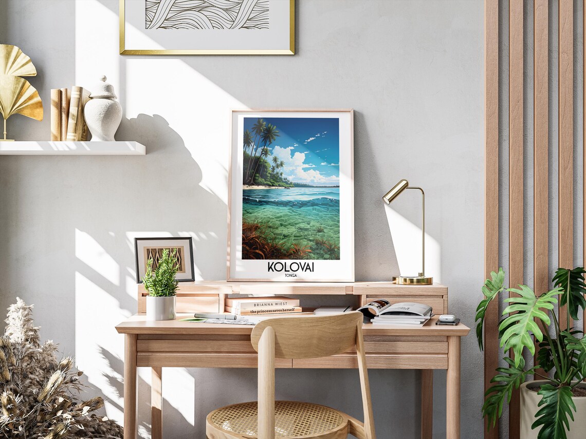 Kolovai Travel Wall Art, Tonga Home Decor Poster - Image 3