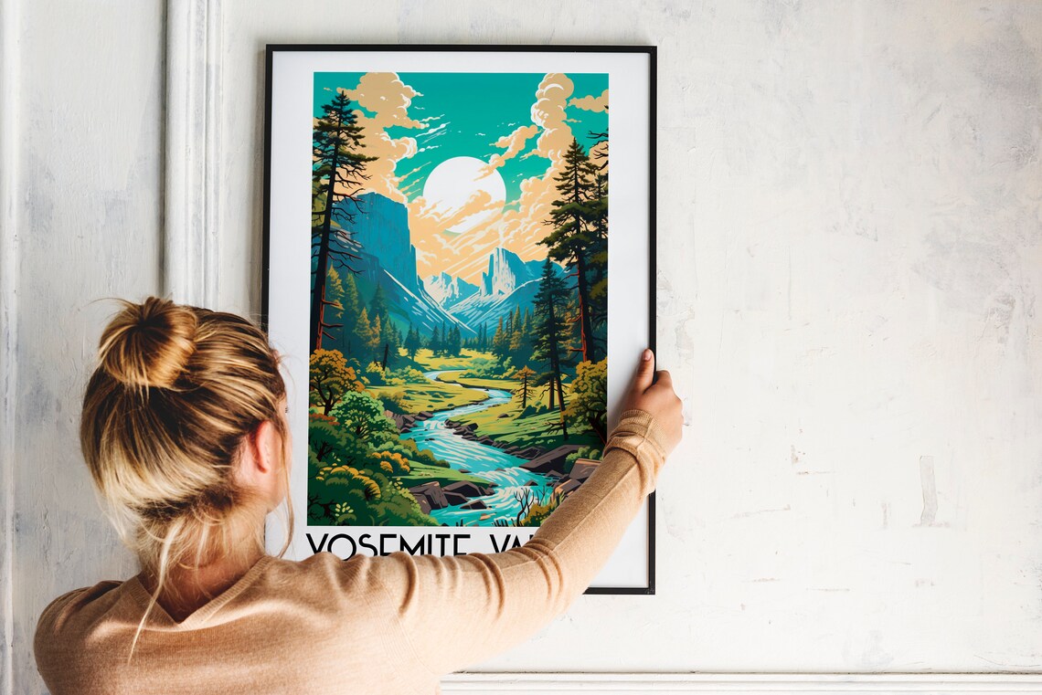 Yosemite Travel Poster, California National Park - Image 2