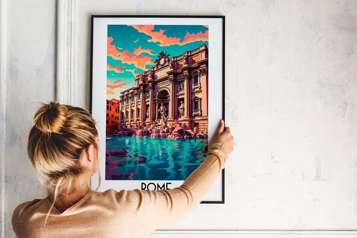 Rome Travel Poster, Italy Home Decor Print - Image 2