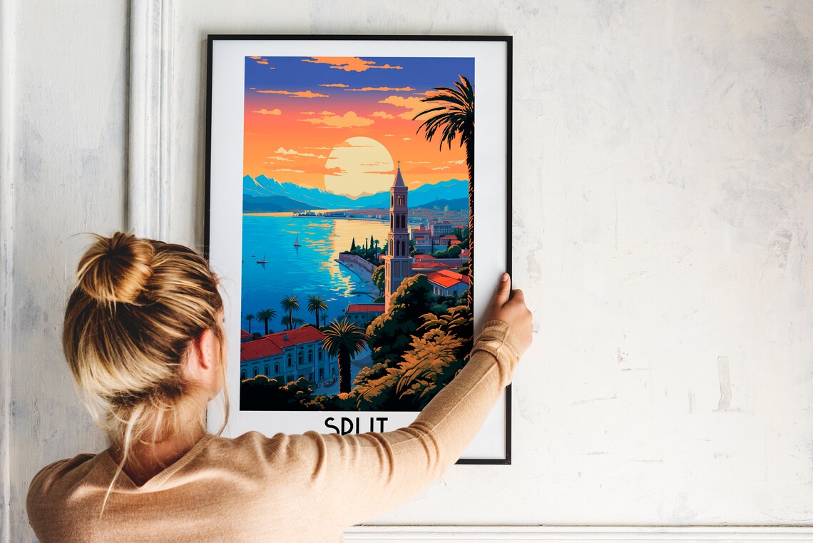 Croatia Travel Poster, Dalmatia Home Decor Prints - Image 2