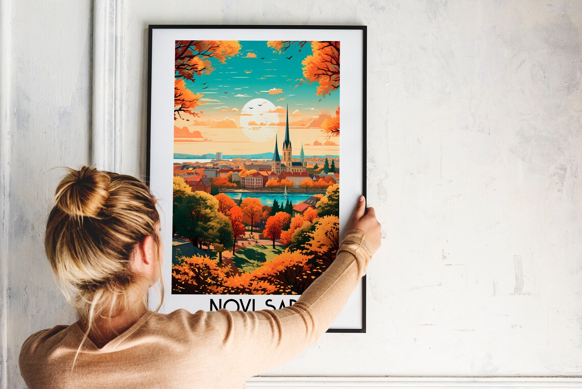 Novi Sad Travel Poster, Serbian Place Print - Image 2
