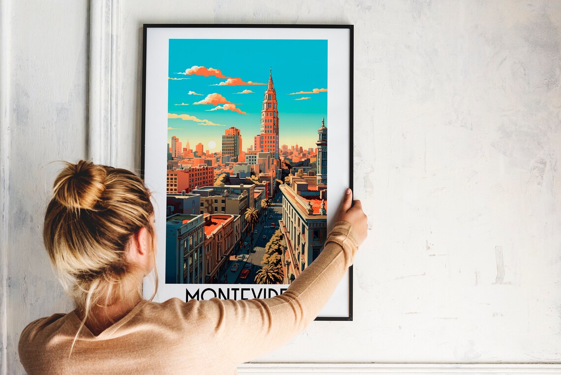 Montevideo Travel Poster, Uruguay Home Decor Print - Image 2