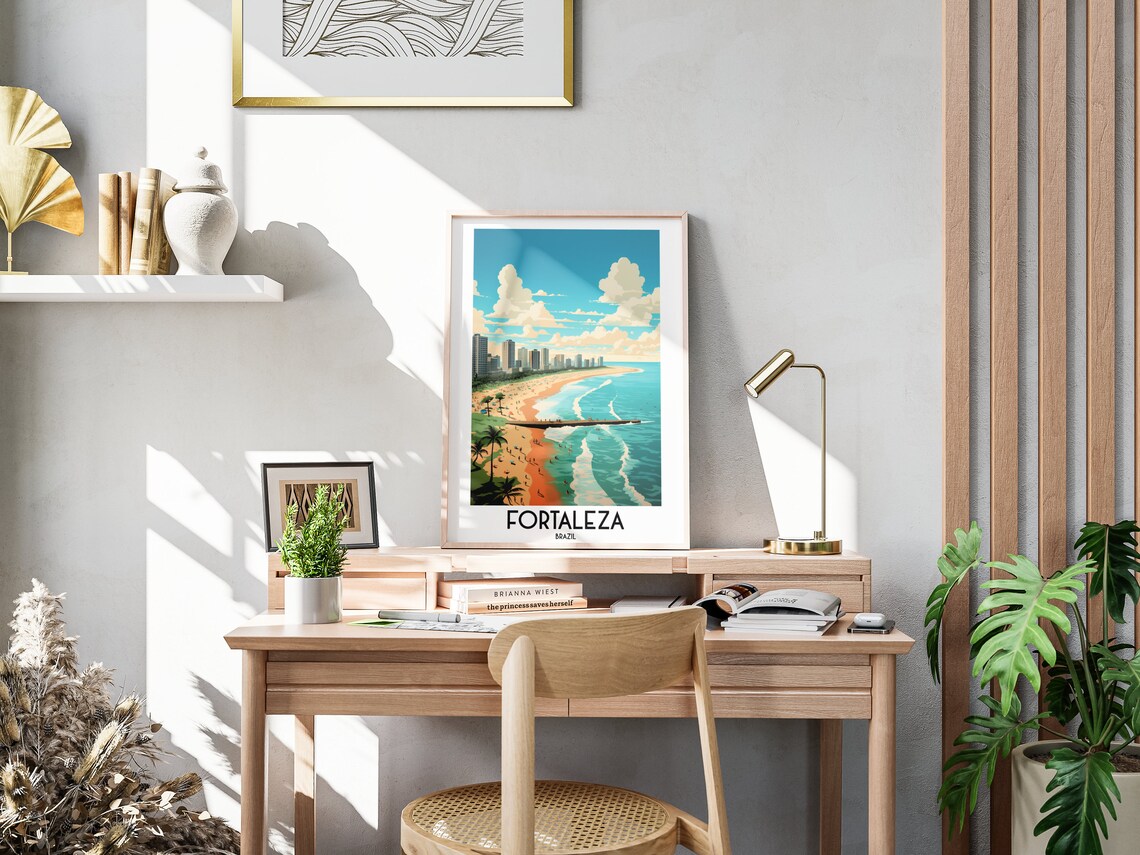Fortaleza Travel Poster, Brazil Home Decor Print - Image 3