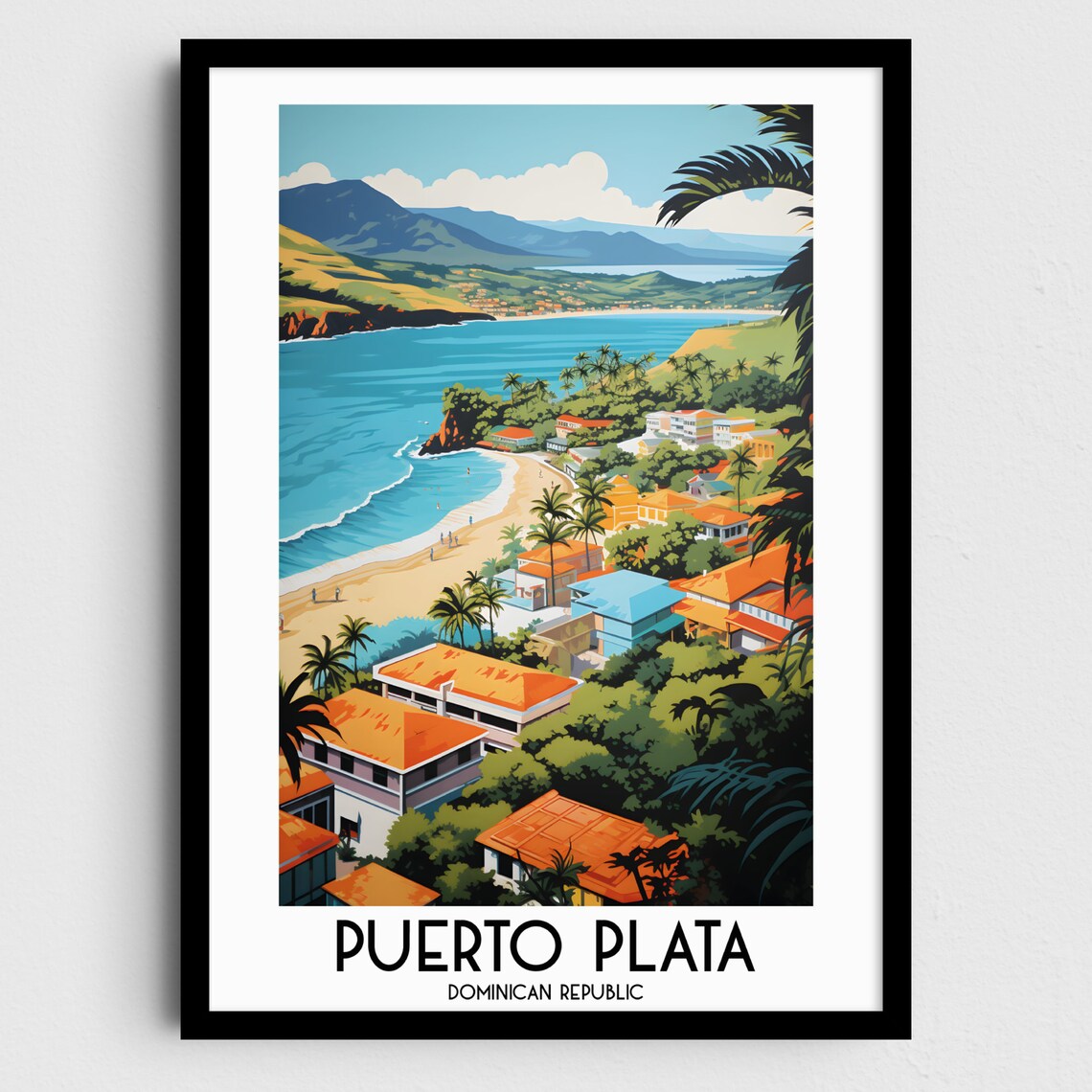 Puerto Plata Travel Poster, Dominican Republic