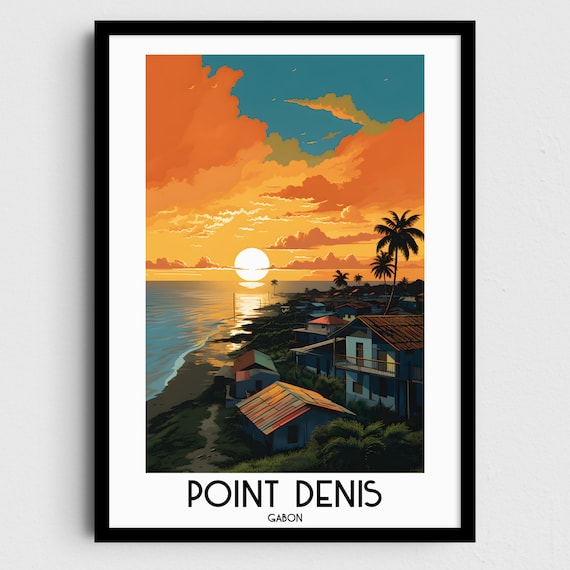 Point Denis Travel Wall Art Gabon Painting Gifts Africa Home Decor Prints Posters Handmade Art Gabonese