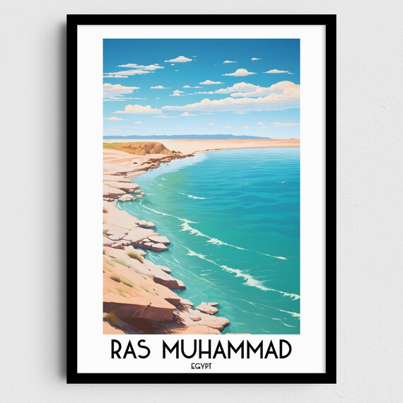 Ras Muhammad Travel Wall Art Egypt Painting Gifts Middle East Home Decor Prints Posters Handmade Art