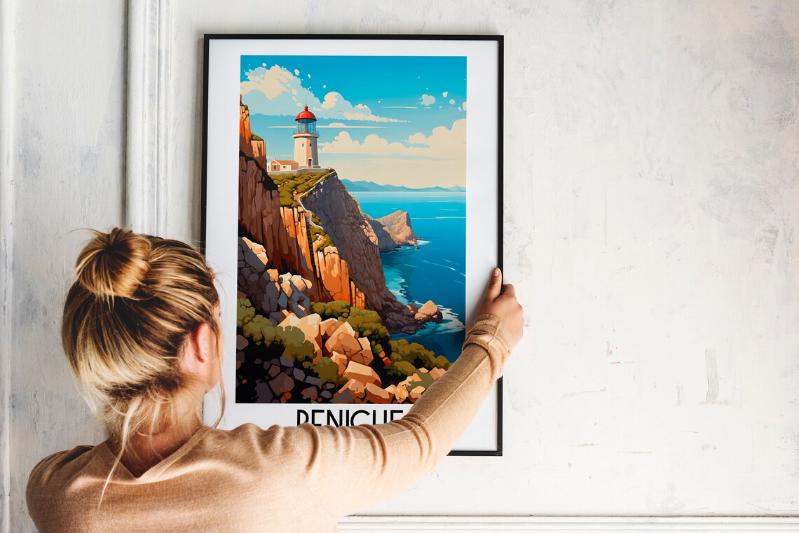 Peniche Travel Poster, Portugal Europe Wall Art - Image 2